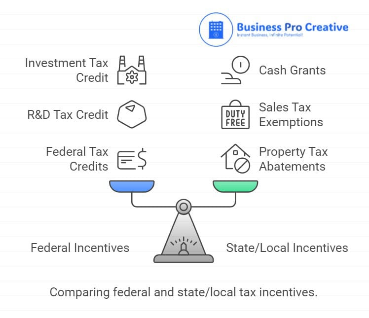 Tax incentives types comparison