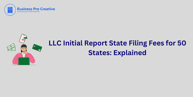 llc initial report state filing fees